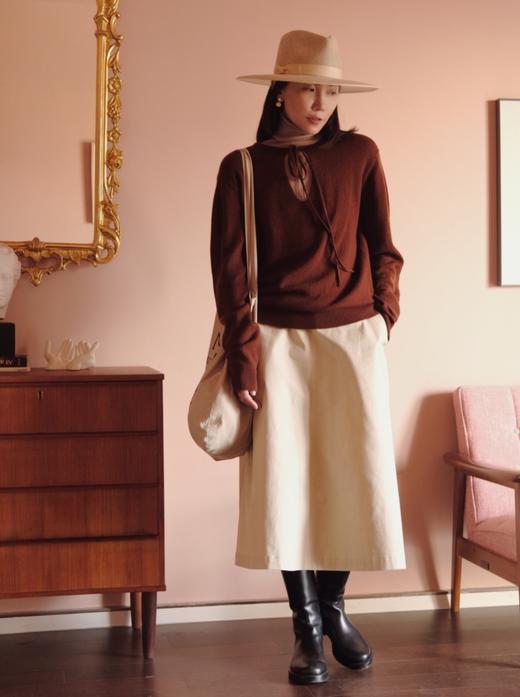 V-neck cashmere sweater 商品图1