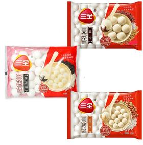 三全凌精装小汤圆(黑芝麻花生玫瑰豆沙)300g/袋 批）