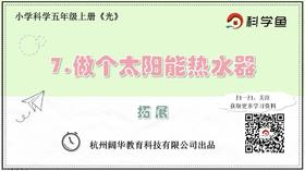 5.2.7《做个太阳能热水器》拓展延伸课程