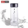 墨晶双层玻璃杯商务男士便携水杯带隐形茶隔泡茶杯 商品缩略图0