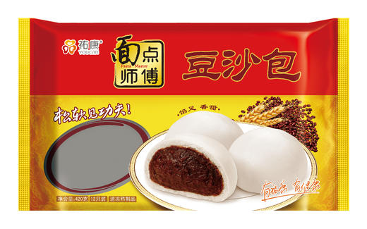 【票券】祐康面点师傅420g豆沙包 商品图4