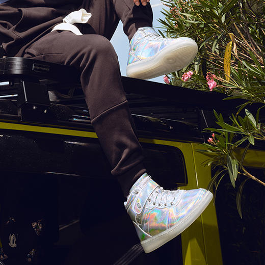 KELME卡尔美篮球文化鞋复刻高帮板鞋男秋冬新款情侣休闲鞋女加绒 商品图1