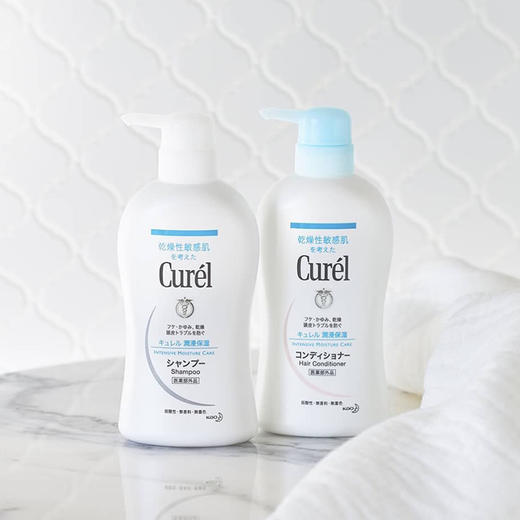 日本 Curel珂润 润浸保湿洗发水+护发素套装 420ml+420ml 商品图2