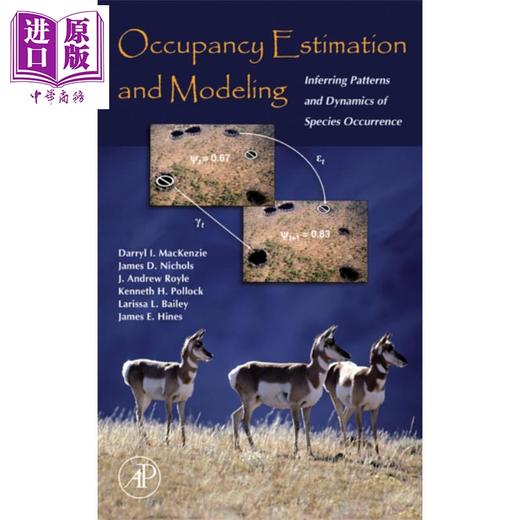 【中商原版】Occupancy Estimation and Modeling 英文原版 占用率估算以及建模 第1版 Darryl MacKenzie 商品图0