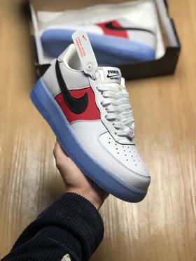 Nike Air Force 1 空军一号红冰蓝 经典低帮百搭休闲运动板鞋