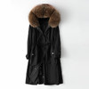 HHHS-HQ20-PLZ20018C秋冬新款兔毛内胆貉子毛领外套 商品缩略图0