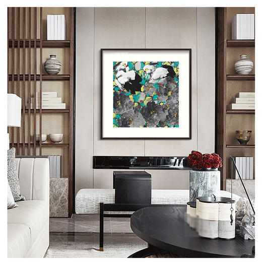 赵治平-真迹-花鸟《春晨鸣翠》卧室 客厅  办公室 书房 商品图0