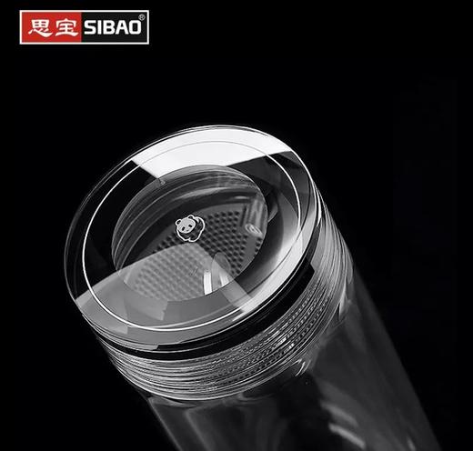 水晶之梦高档双层玻璃杯高硼硅水杯带茶隔男女士茶杯子 商品图2