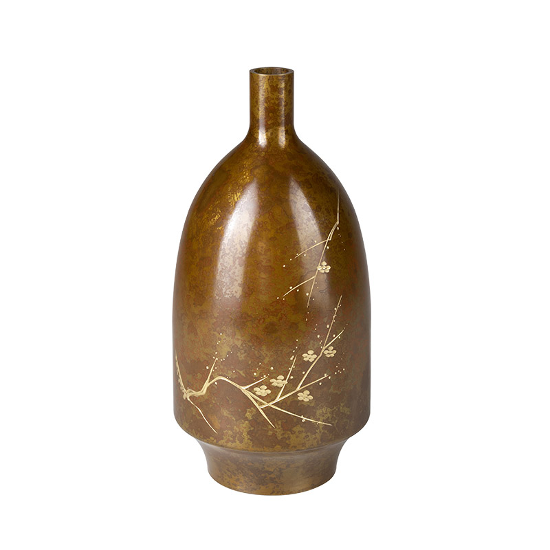 铜师傅 全铜摆件《高冈铜师傅铜器高花瓶》