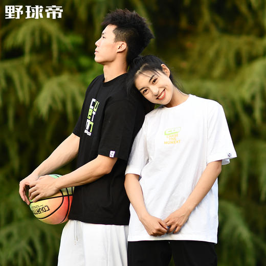 野球帝篮球T恤运动休闲短袖宽松透气2020新款夏纯棉男女CourtMan 商品图3