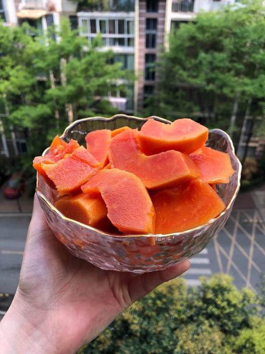 冰糖红心木瓜【净重9斤装约5-8个】基地直采发货 商品图3