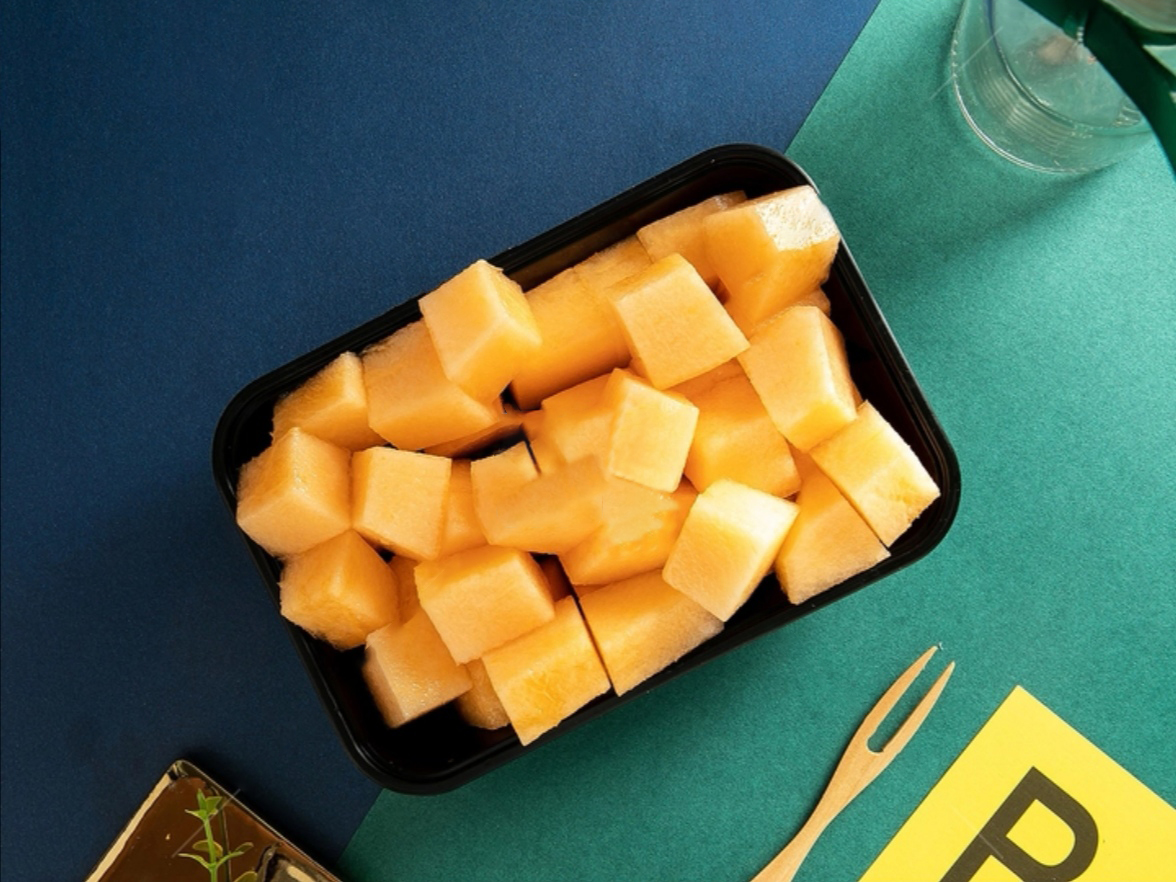 【现切】哈密瓜鲜切水果盒-300g