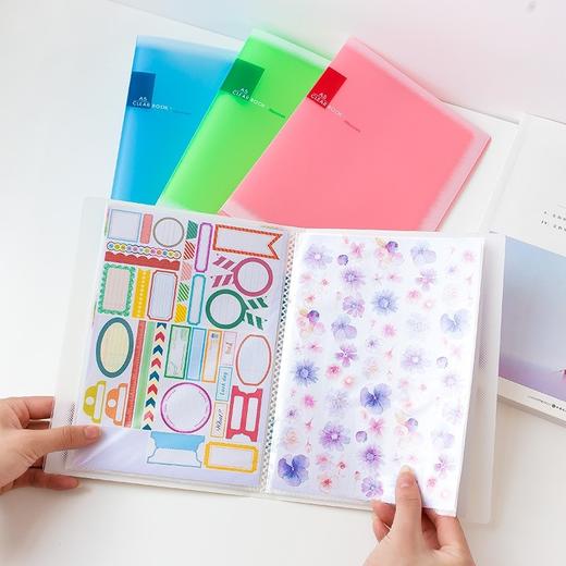 汇锦雅丽A5资料册A5透明文件夹插页多层资料册加厚试卷夹资料夹钢琴谱夹票据收纳包40页60页混色 商品图8