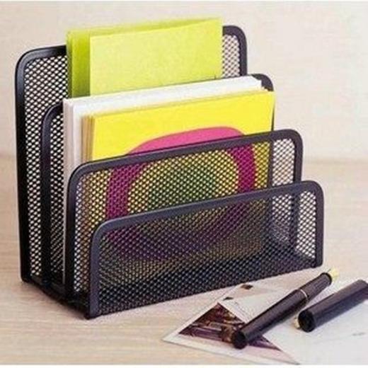 资料架 铁网三格文件架/信封架/书信格/书立/书架/便笺栏丅W05 商品图1