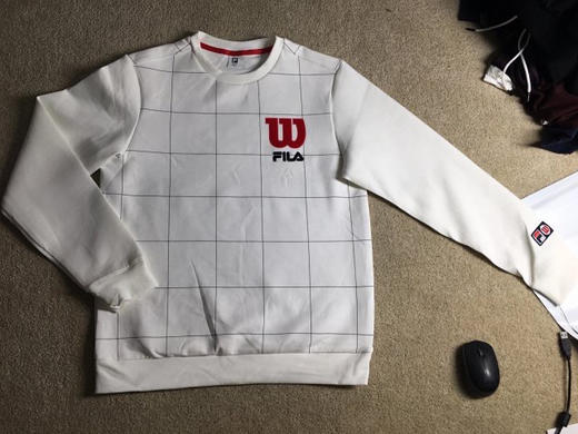 Fila x wilson世纪联名款卫衣弹力棉athletic高端领先款 商品图2