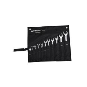 万克宝11件套公制镜面两用扳手组套带挂袋