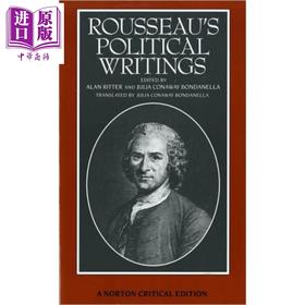 【中商原版】卢梭政论作品选 诺顿文学解读系列 英文原版 Norton Critical Editions Rousseau’s Political Writings Rousseau