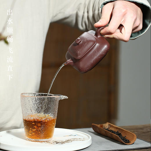 宜兴名家紫砂壶 纯手工紫泥功夫茶壶茶具套装泡茶壶虾趣 商品图3