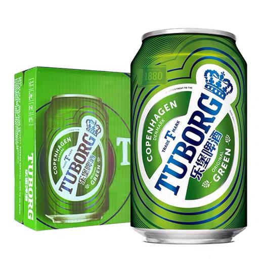 嘉士伯Tuborg乐堡啤酒330ml听/易拉罐装清爽小麦啤酒 商品图0