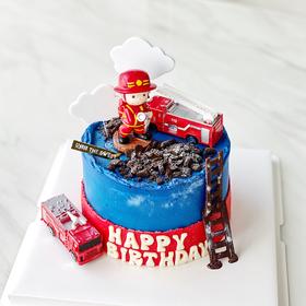 消防车 · 童趣奶油蛋糕