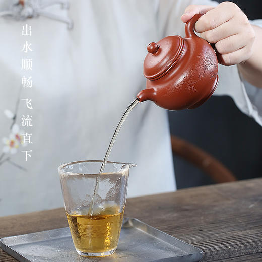 宜兴紫砂壶纯全手工原矿朱泥功夫小品泡茶壶套装掇只壶 商品图2