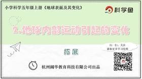 5.3.2《地球内部运动引起的变化》拓展延伸课程