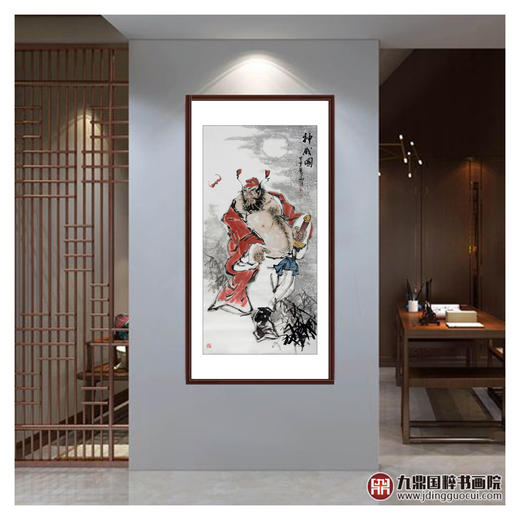 杨西沐《神威图》68*138cm 人物竖幅作品 茶室/客厅挂画 商品图2