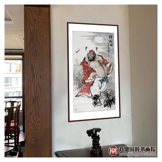 杨西沐《神威图》68*138cm 人物竖幅作品 茶室/客厅挂画 商品图3