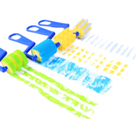 【上手】儿童涂鸦海绵滚筒