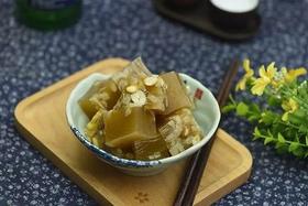 秋季的美容养颜佳品：黄豆皮冻！ 