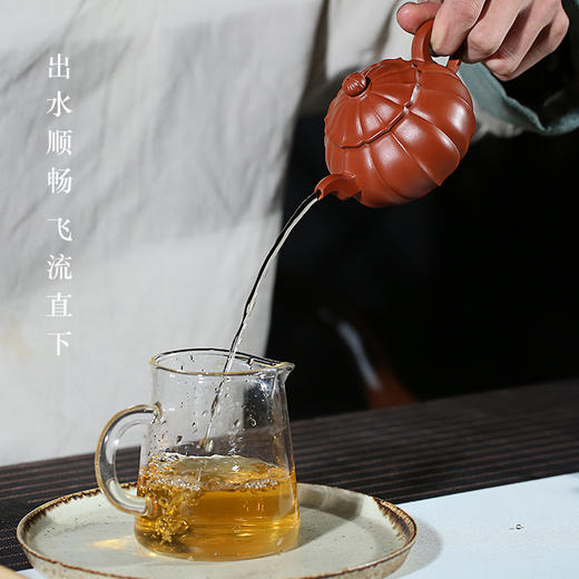 宜兴纯全手工正宗紫砂壶原矿朱泥筋纹玉笠泡茶壶功夫茶具 商品图2