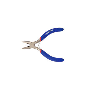 W031043万克宝双色沾塑柄迷你钢丝钳/老虎钳/平口钳 5寸