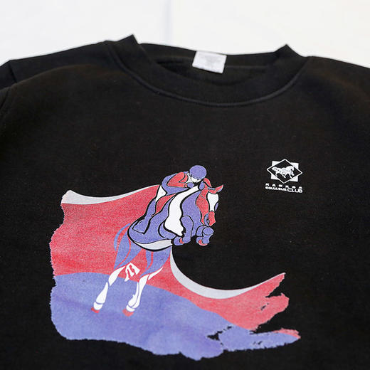 天星黑色圆领套头卫衣 商品图1