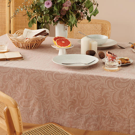 藤蔓香芋紫色方桌布餐桌布艺 商品图2