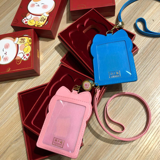 周大福日本限定999足金招财猫御守粉色开运转运卡包卡夹包包挂饰 商品图4
