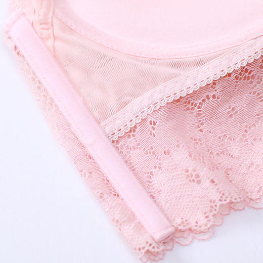 雅黛丽内衣女士蕾丝杯面亲肤舒适无钢圈抹胸式交叉美背文胸胸罩DYW0617 商品图4