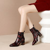 OLD-X138-13冬季新款百搭时尚粗跟马丁靴 商品缩略图1