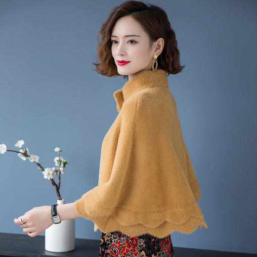 CC-20103时尚带扣气质优雅旗袍披肩披风斗篷上衣外套 商品图4