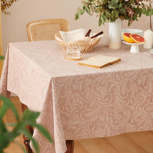 藤蔓香芋紫色方桌布餐桌布艺 商品图1