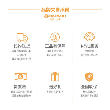 daewoo大宇取暖器家用节能碳纤维电暖器烤火炉速热远红外小太阳 商品图2