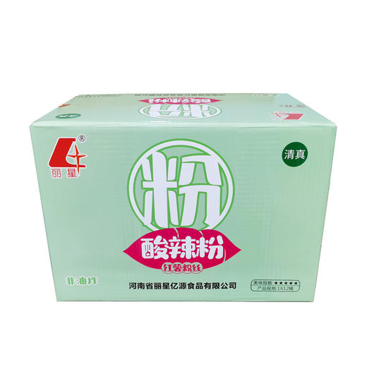 丽星酸辣粉红薯粉丝107g*12桶 商品图0