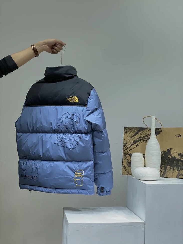 d1024167秋冬新品时尚百搭防寒保暖情侣立领隐形连帽羽绒服