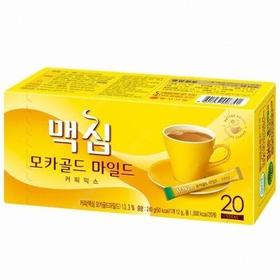 东西麦馨磨卡咖啡黄盒装240g동서맥심모카골드커피믹스240g