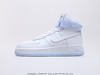 耐克 Nike Air Force 1 ‘07 Mid空军一号中帮白蓝百搭休闲运动板鞋。柔软、弹性十足的缓震性能和出色的中底设计 商品缩略图0