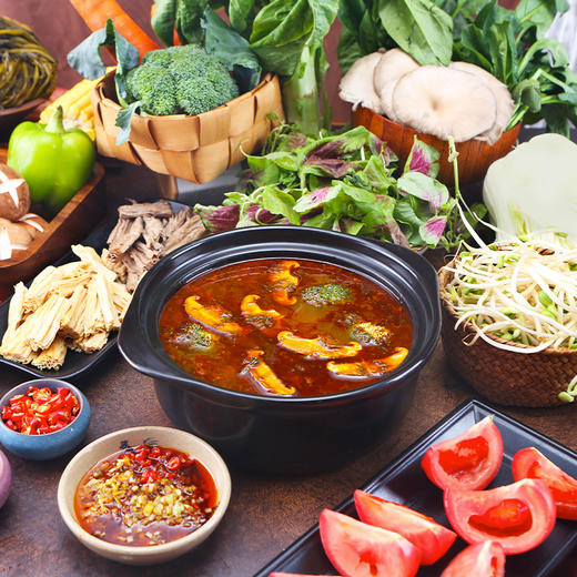 清心湖 火锅底料调味料 番茄/菌汤/香辣火锅底料任选 商品图4