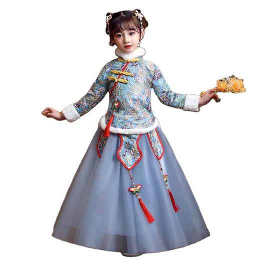 KFT-212中国风儿童过年汉服女童拜年古装小女孩唐装 商品图4