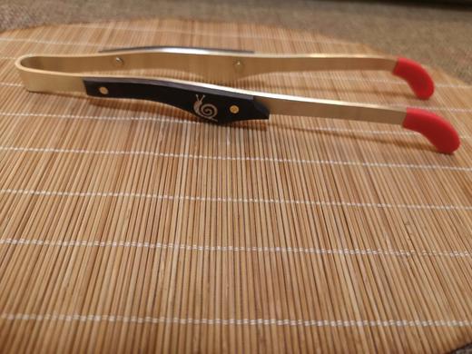 纯铜茶夹茶杯夹子 洗杯夹双用茶刀茶勺铜茶道六君子功夫茶具配件 商品图2