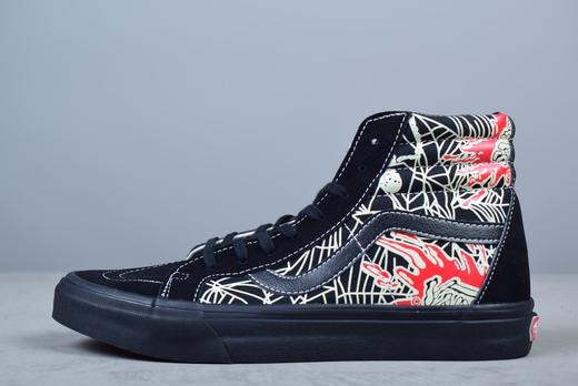 VANS SK8-Hi经典暗黑蜘蛛网安纳海姆高帮休闲硫化板鞋男女情侣鞋VN0A38GF1JJ 商品图0