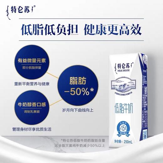特仑苏低脂牛奶250ml*16包 牛奶整箱宅家营养早餐奶（250ml*16）/提 商品图3