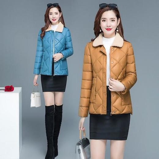 意满Z105冬季新款简约加棉加厚羽绒棉服 商品图0